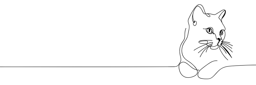 Katze Strichzeichnung